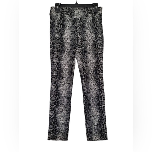 Snake Print Pants by Bar lll ~ True Black ~ Excellent Condition ~ Size S - Picture 1 of 3